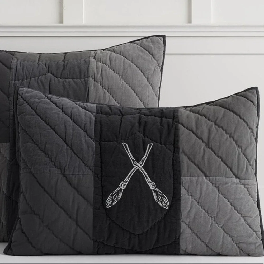 Pottery Barn Teen Kids Harry Potter Quidditch Standard Pillow Sham Halloween